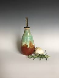 Ceramic Olive Oil Bottle Olive Oil Dispenser Porcelain Olive Etsy Olive Oil Dispenser Olive Oil Bottles Oil Bottle