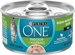 Purina One Indoor Advantage High Protein Ocean Whitefish Rice Wet Cat Food 3 Oz Case Of 24 Chewy Com