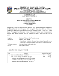 The site owner hides the web page description. Lowongan Kerja Badan Penanggulangan Bencana Daerah Kabupaten Pacitan Maret 2019 Rekrutmen Lowongan Kerja Bulan Juni 2021