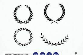 Download Leaf Wreath Svg Leaf Wreath Dxf Laurel Wreaths Clipart Digital 158781 Png Images Pngio