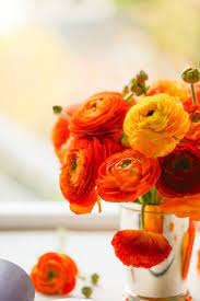 Welcoming Spring With The Flower Workshop Orange Ranunculus Flowers Beautiful Flowers