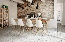 Make a bold statement by adding a textured surface or a distinctive geometric pattern. 32 Dining Room Design Ideas Dining Room Design Dining Room Decor Room Design