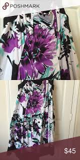 Watercolor Floral Tea Dress Flawless Tea Length Dress With Stretch True To Size Dress Barn Dresses Floral Tea Dress Tea Length Dresses Dresses