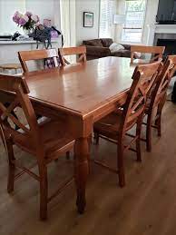 Finish the table with chalk paint and two stains to get this look. Pier One Dining Set 6 Chairs Classifieds For Jobs Rentals Cars Furniture And Free Stuff