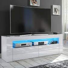 All finished in high gloss or wood grain optic surfaces manufactured from mdf. Tv Stand Modern High Gloss Matt White Unit Cabinet Led Lights Cl03 Or Cl13 Ebay