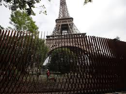 Paris eiffel tower at sunset. Eiffel Tower Now Has Bulletproof Glass Walls To Protect Against Terror Attacks Npr