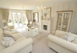 Interior Designed Living Room Cream Neutral Scheme Tone On Tone Linen Sofas White Beige Living Rooms Cream Sofa Living Room Living Room Wallpaper Beige