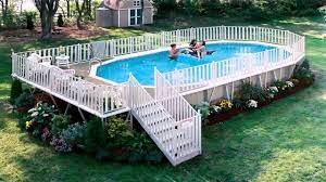 Home outdoors yard & garden structures every editorial product is independently selected, though we may be compensated or re. Resin Above Ground Pool Deck Kits Gif Maker Daddygif Com See Description Youtube