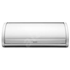 Plus it stores all kinds of bread: Brabantia Roll Top Bread Bin Metallic Grey Bread Bin Alzashop Com