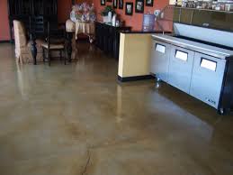 Polished Concrete Flooring Stained With Brown Swirl Pattern By Concrete Solutions Www Concreteperfection Flooring Polished Concrete Flooring Polished Concrete
