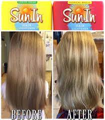 How To Use Sunin For Highlighting Your Hair At Home Diy Highlights Hair Sun In Hair Lightener How To Lighten Hair