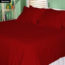 Calking Flat Sheet Dark Red Egyptian Cotton 1000 Thread Count