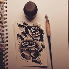 Tattoos are an ancient art form, but they took longer to take off in america. Traditional Tattoo Style Roses By Codyhowes On Deviantart
