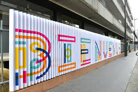 Signaletique Journee Portes Ouvertes Maryse Eloy On Behance In 2020 Environmental Graphic Design Signage Design Typography Inspiration