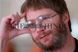 Nigel Richards, one of the world's best players of the word game Scrabble,  during...