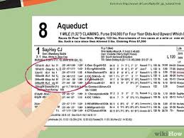 How To Read A Racing Form With Pictures Wikihow