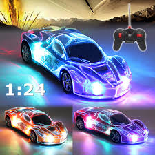 There are two leds in the receiver board. 1 24 Rc Car High Speed Remote Control Toys Rc Racing Car Roadster Sports Auto Light Up Car Play Vehicles With 3d Light 2403a With Aerial Indicator Light Rc For Kids Boys Girls
