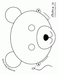 printable animal masks bear mask woo jr kids activities teddy picnic coloriage de spiderman