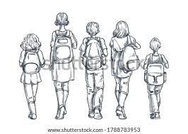 The drawing usually took 10 minutes or less. Girl Back Drawing At Getdrawings Free Download