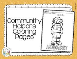 Community Helpers Coloring Page Worksheets Teaching Resources Tpt