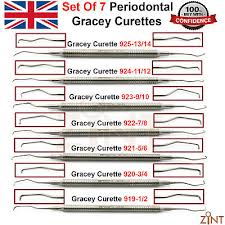 7pcs Periodontal Hygiene Dental Instruments Root Canal