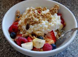 Fruit Granola Cottage Cheese Drizzled With Honey Easily One Of My Favorite Breakfasts Easy Healthy Breakfast Healthy Breakfast Healthy Snacks