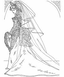 Bride with bouquet coloring page. Princess Bride Coloring Page Wedding Coloring Pages Barbie Coloring Barbie Coloring Pages