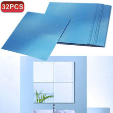 These photo tiles are easy to display, just peel and stick on the wall. Unbranded 32x Mirror Tiles Self Adhesive Back Square Bathroom Decor Wall Stickers Mosaic