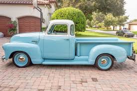Image result for Brockway Light Blue 1950 Truck