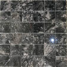 Mosaic đá tự nhiên dăm kết mài bóng chip KT 48x48mm mã LUX-48PV006 |  DaisanTiles