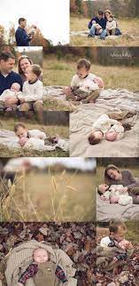 Raleigh Outdoor Newborn Photographer Pretty Morning In The Leaves Outdoor Newborn Photography Newborn Family Pictures Newborn Family Photos