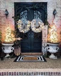 We've got christmas decoration ideas aplenty. Popular Winter Front Door Decoration Ideas 17 Sweetyhomee In 2020 Front Door Christmas Decorations Front Door Decor Glam Holiday Decor