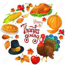 cadre rond avec des icones de thanksgiving illustration coloree carte voeux pour le j icon images happy wallpaper produits silly mastic glowinthedark coloriages