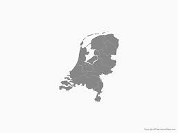 Out of this, 585 square kilometers comprises of water while the remaining is covered north holland occupies an area of 4,090 square kilometers at the north of netherlands. Vector Map Of The Netherlands With Provinces Single Color Free Vector Maps