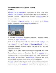 Introducción para empezar a explicar cuál es la labor del del psicólogo organizacional, tenemos que mencionar el concepto de psicología, ciencia que pretende reconocer y solventar los problemas conductuales y cognitivos que se presentan en los individuos y que afectan su día a día. Doc Breve Resumen Basados En La Psicologia Industrial Veronica Zerpa De Zambrano Academia Edu