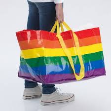 Storstomma Shopping Bag Large Multicolor 2401 Oz Ikea Einkaufstasche Abfalltrennung Regenbogen Farben