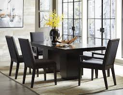 Homelegance 5424 78 7 Pc Larchmont Charcoal Finish Wood Dining Table Set Charcoal Fabric Padded Seats And Backs Transitional Dining Room Sets Custom Dining Room Dining Table