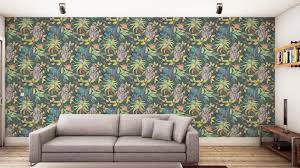 Cole Son Savuti 109 1006 Wallpaper Dark Petrol Multi Fashion Interiors Fashion Interiors Cole And Son Wallpaper Cole And Son Front Room