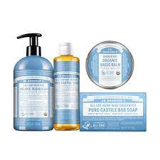 Buy Dr Bronner S Baby Unscented Gift Set Pure Castile Liquid And Bar Soaps Organic Magic Balm And 4 In 1 Organic Sugar Pump Soap Online In Turkey B075zzkx82