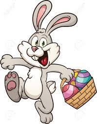 Cartoon Easter Bunny Jumping With Egg Basket Vector Clip Art Illustration With Simple Gradients All Easter Bunny Pictures Easter Bunny Cartoon Easter Cartoons