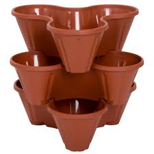 Stack the flowers planters together or use separately to accent smaller spaces. Stacking Flower Pot Tower Space Saving Set Of 3 Indoor Outdoor Vertical Stackable Plastic Herb And Flower Planters By Pure Garden Walmart Com Walmart Com