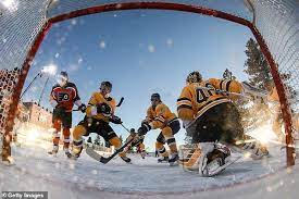Check out some photos from the game below: Sun 1 Nhl 0 Outdoor Hockey Game Is Delayed Eight Hours At Lake Tahoe Due To Melting Ice Daily Mail Online