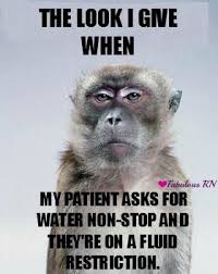 The Look I Give When My Patient Asks For Water Non Stop And They Re On A Fluid Restriction Nurse Humor Nursing Funny Nursing Humo Brevi Poesie Comico Frases