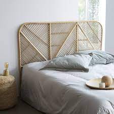 Lit de jour rotin plastique, kaemingk siesta, taupe, avec toit et support pieds. Tete De Lit En Rotin 165 Boho