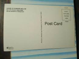 BEAUTIFUL POST CARD HOUSE OF DIAMOND WILLOW SEWARD ALASKA