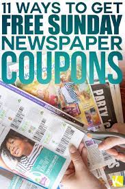 11 Ways To Get Free Sunday Newspaper Coupons The Krazy Coupon Lady