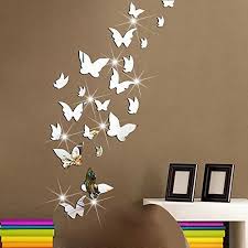 Wall decoration is also included in that reason. Amaonm 21 Pcs Removable Crystal Acrylic Mirror Butterfly Wall Decals Fashion Diy Home Decorati Butterfly Wall Decor Butterfly Wall Decals Wall Stickers Bedroom