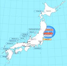 English map on japan about earthquake, technological disaster and more; Japan Legal Responses To The Great East Japan Earthquake Of 2011