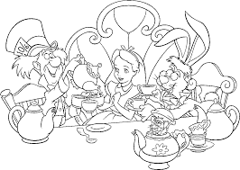 Each printable highlights a word that starts. Free Printable Alice In Wonderland Coloring Pages For Kids