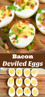 Classic Deviled Eggs Taken To A Whole New Level Hard Boiled Eggs Are Filled With A Mi Bacon Deviled Eggs Devilled Eggs Recipe Best Avocado Deviled Eggs Recipe